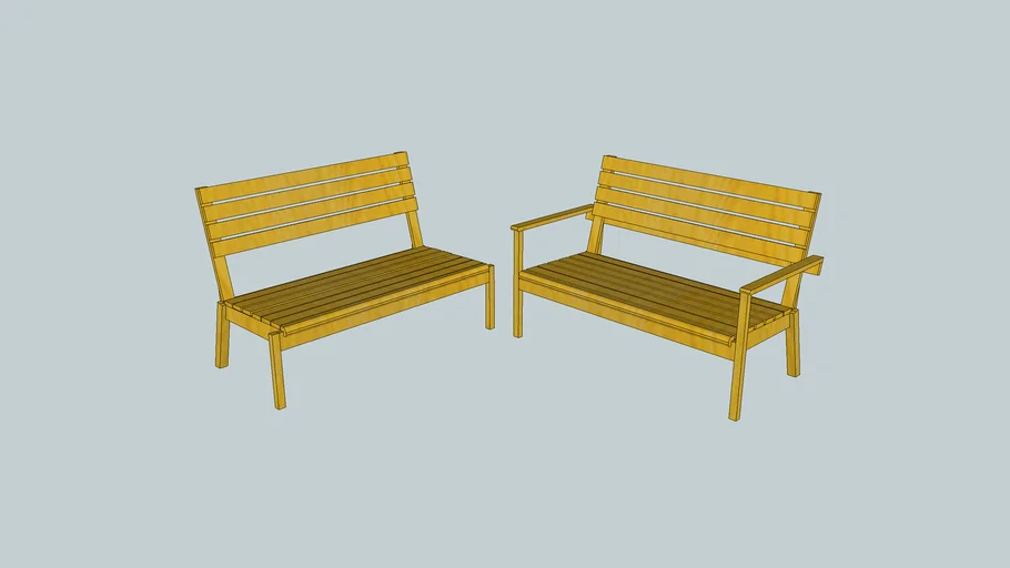 Cypress Bench for Seat and back cushion