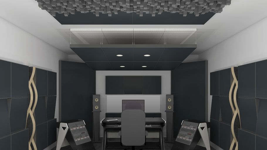 Professional Acoustic Treatment for a Control Room / VICOUSTIC