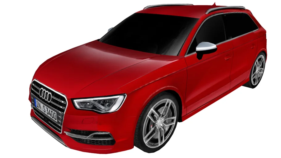 Audi A3 Sportback (low poly)