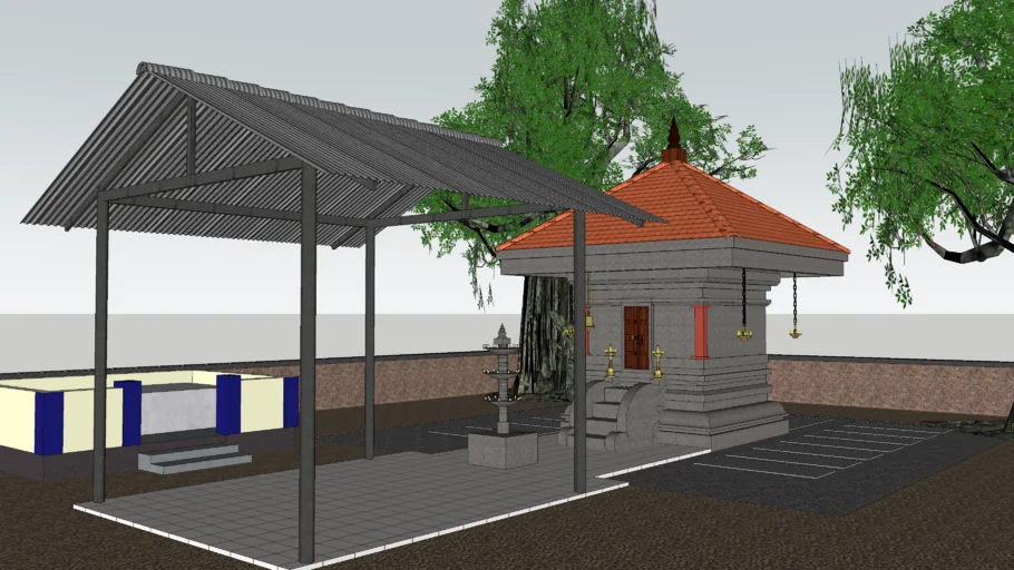 Kerala Karumady Temple model