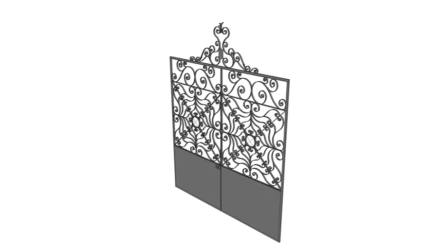 Wrought iron gate