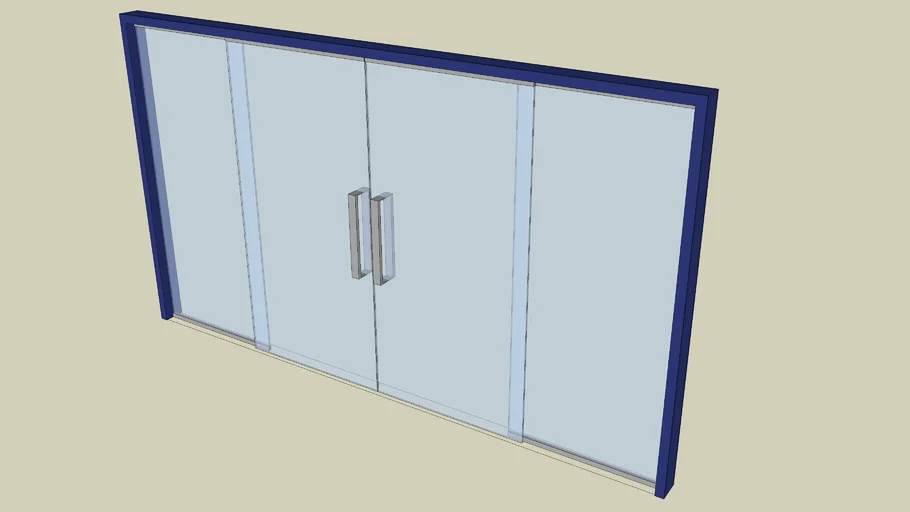 double slide glass door