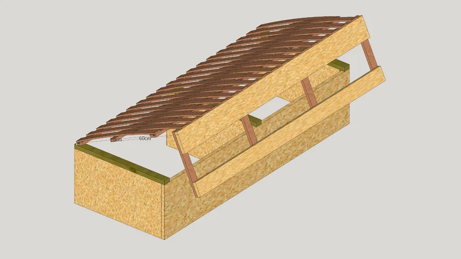 lit peigne pour fourgon / comb bed for van