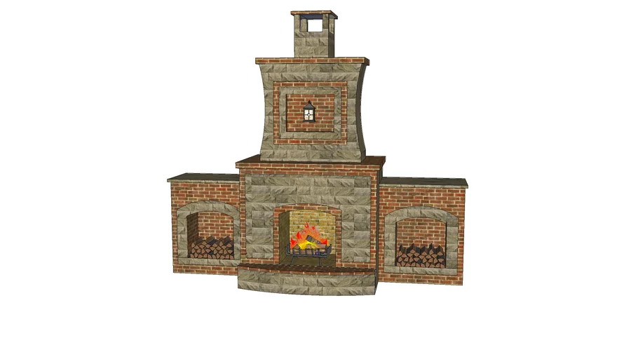 Outdoor Fireplace... Canyon Stone inc