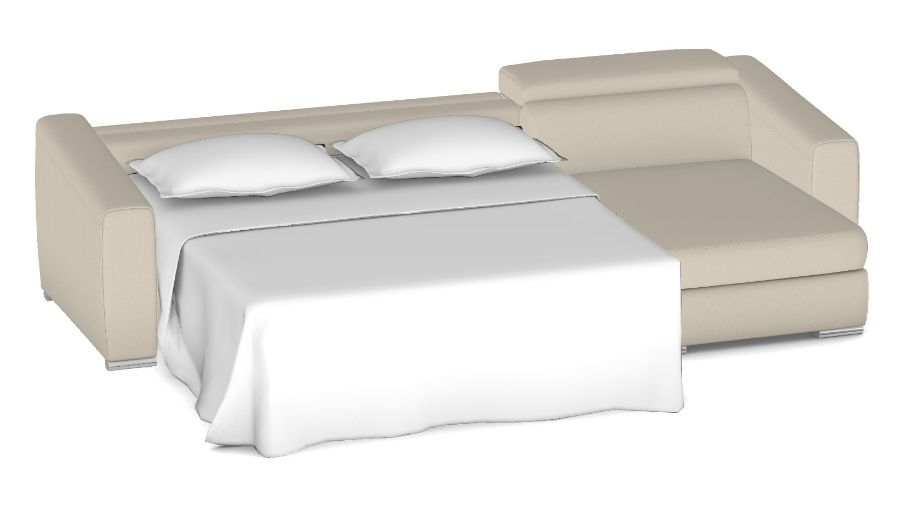 Canapé 2 places maxi lit convertible dormeuse droite Cabiria
