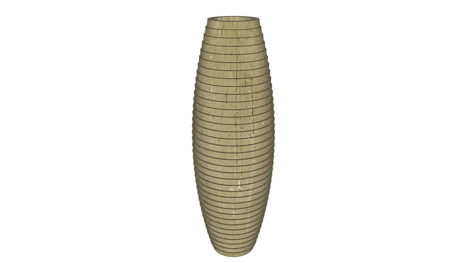 tall slender vase rattan