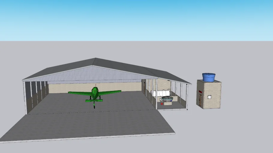 DESENHO 3D GALPÃO 