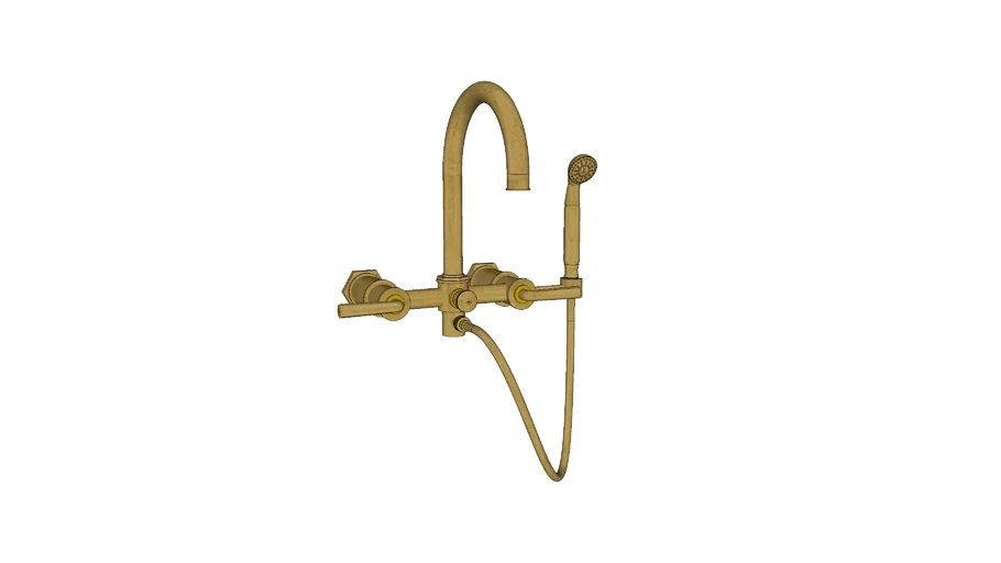Waterworks Henry Exposed Wall Mount Tub Faucet