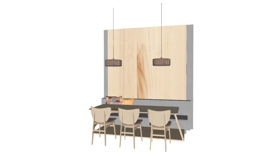 Dining bench table - LOCK Series