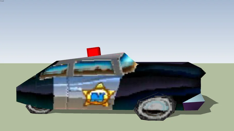 Police Cae Crash Bandicoot 3 Warped