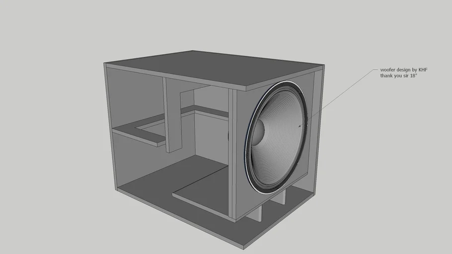 Woofer box Lavoce 18" 1 x 18" BASS REFLEX