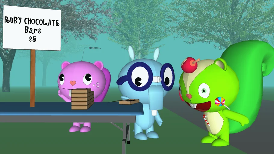 Happy Tree Friends Scene: Sniffles' Ruby Chocolate