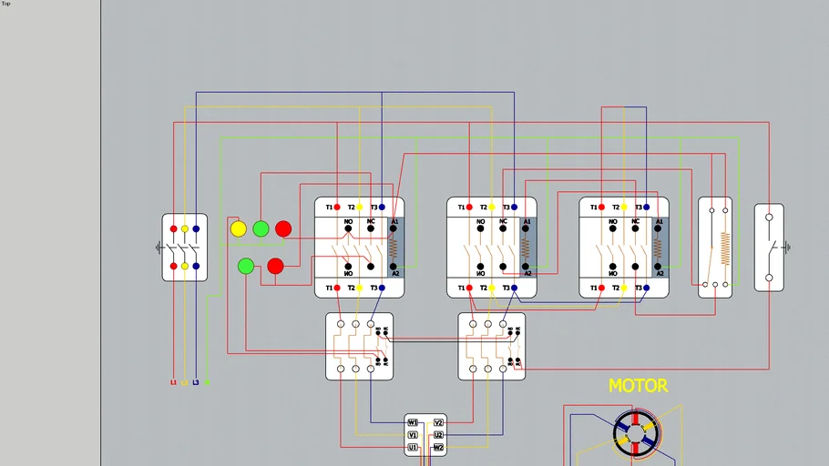 Star Delta Starter Complete Wiring for 3 Phase Motor