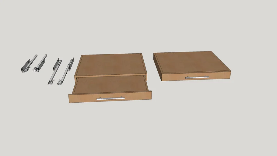 30' Pullout Drawer Assembly | 3D Warehouse