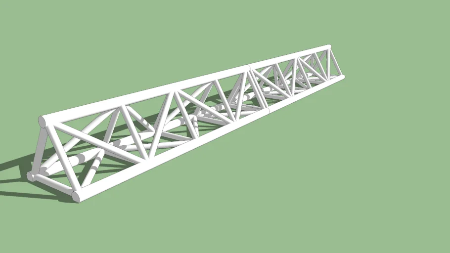 truss - lattice column - structure - columna triangular reticulada 
