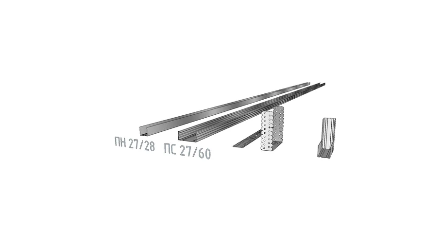 Профиль (Knauf) ПН 27_60 и ПС 60_27.skp