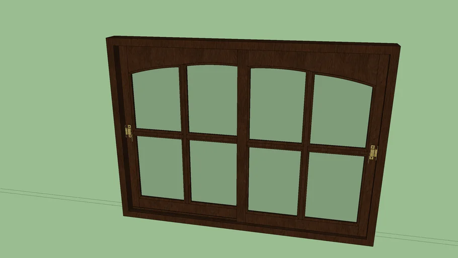 Ventana de Madera. 1,50m x 1,10m