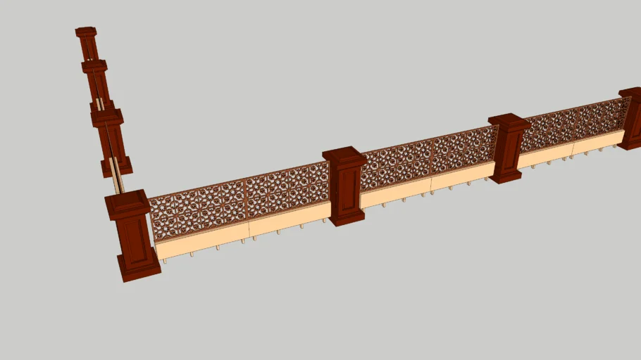 parapet wall , classic baluster