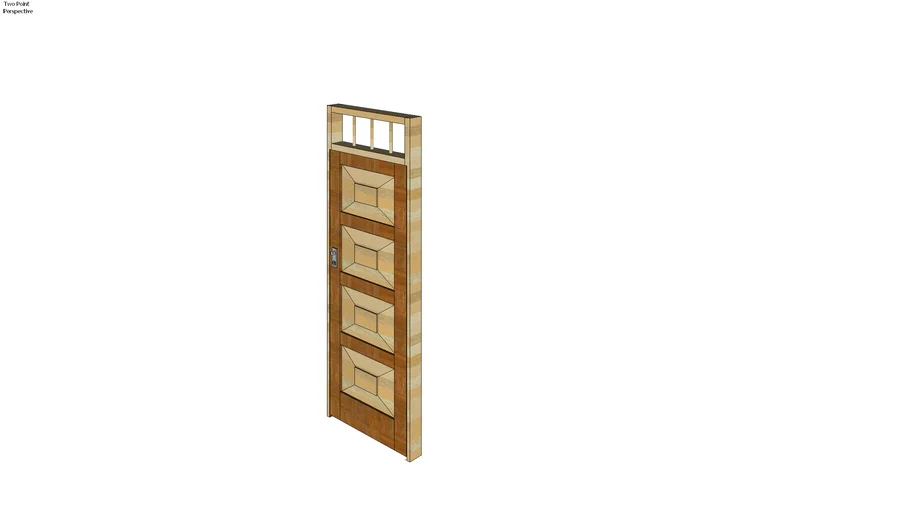 Puerta de Madera Apanelada