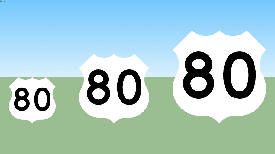 U.S. 80 Sign