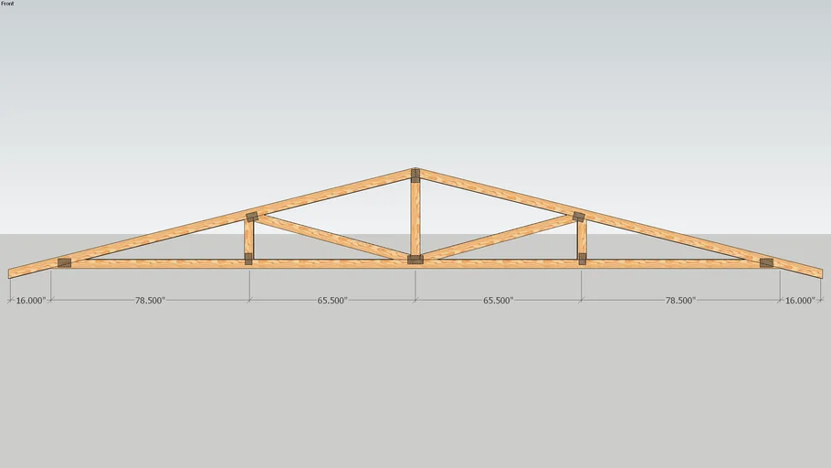 ROOF TRUSS 2X4 3:12 PITCH 24 ft SPAN