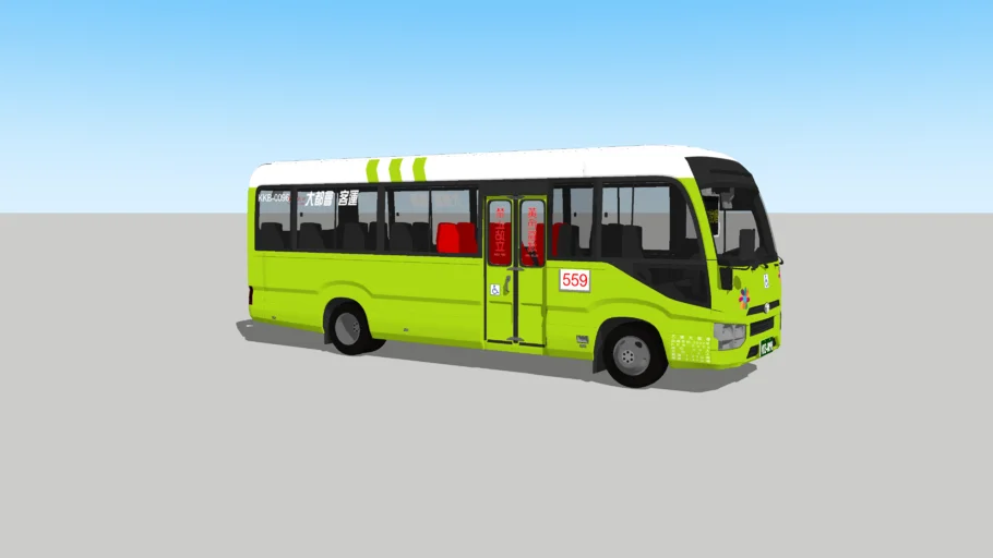 Metropolitan Transport Corporation Bus TOYOTA coaster XZB-70L public minibus(no.559 route)