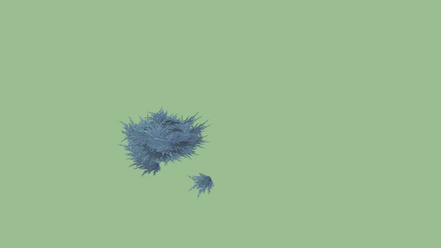 Juniperus horizontalis Blue Chip 3d