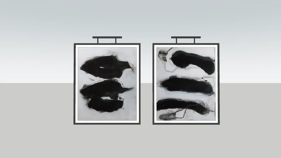 RESTORATION HARDWARE WALL ART ABSTRACT