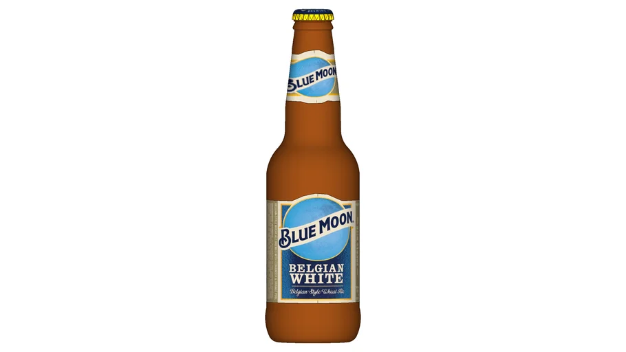 Blue Moon beer bottle