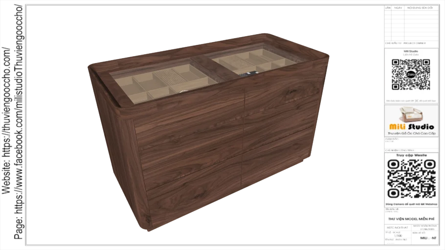 console (5)_skp_Thư Viện Gỗ Óc Chó.skp