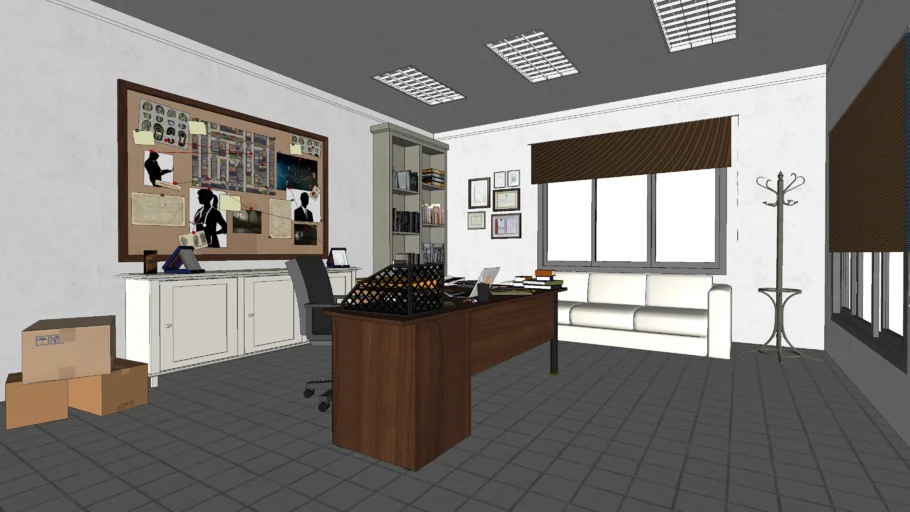 a detective room