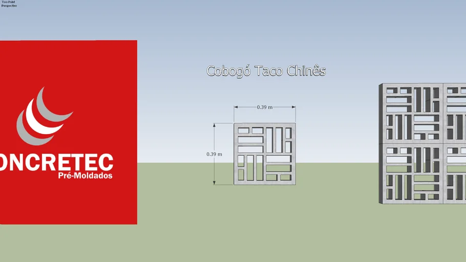 Concretec - Cobogó - Taco Chinês