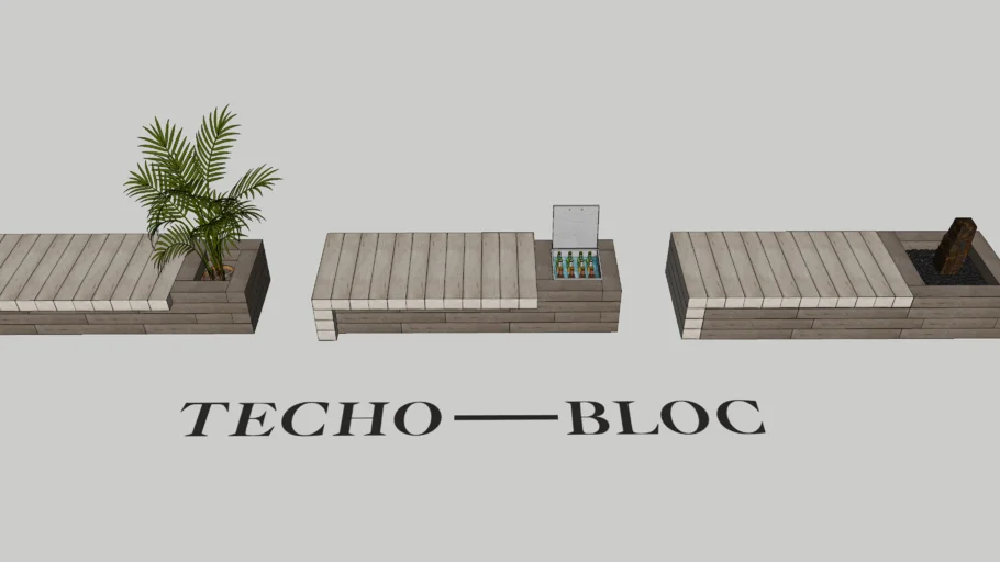 Techo-Bloc - Bench - Borealis