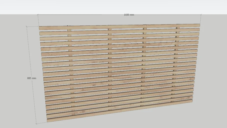 Wooden wall panel