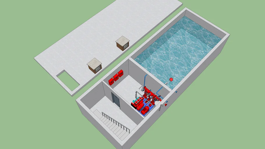 Vasca antincendio interrata - Underground fire tank