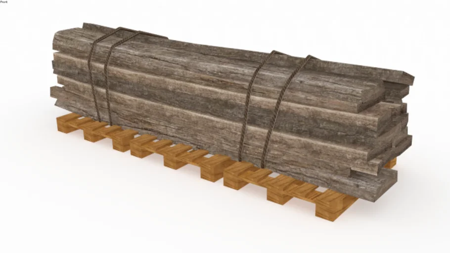 Palet con tablones de madera | Pallet with wooden planks