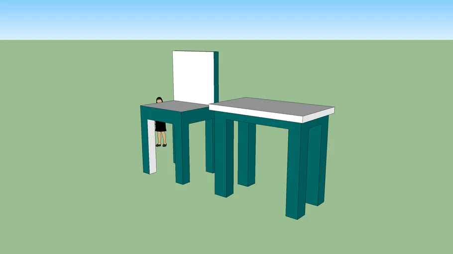 Chair and table