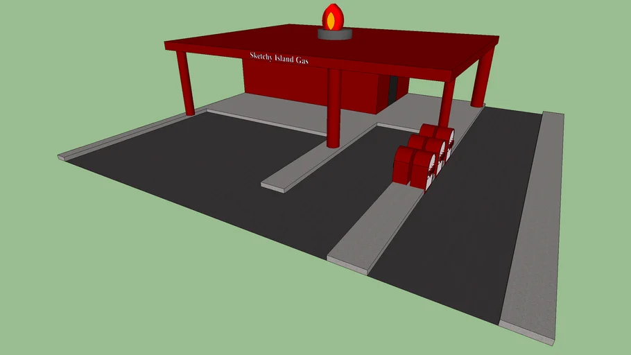 Sketchy Island Gas Station