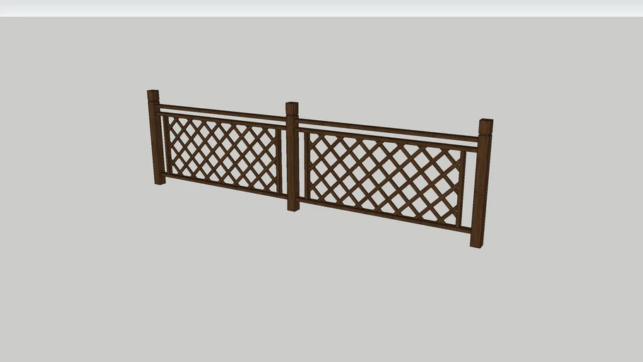 木质护栏 Wooden fence -轮廓放样部件素材-Profile Builder Assembly
