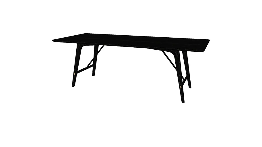 Haru Dining Table II in Black Oak by Modloft