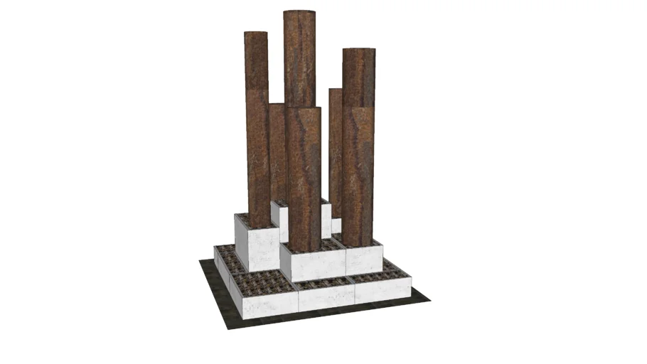 Multi Level Planter with Sculpture