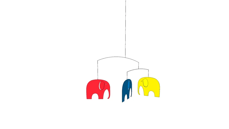 Flensted Elephant Party Mobile