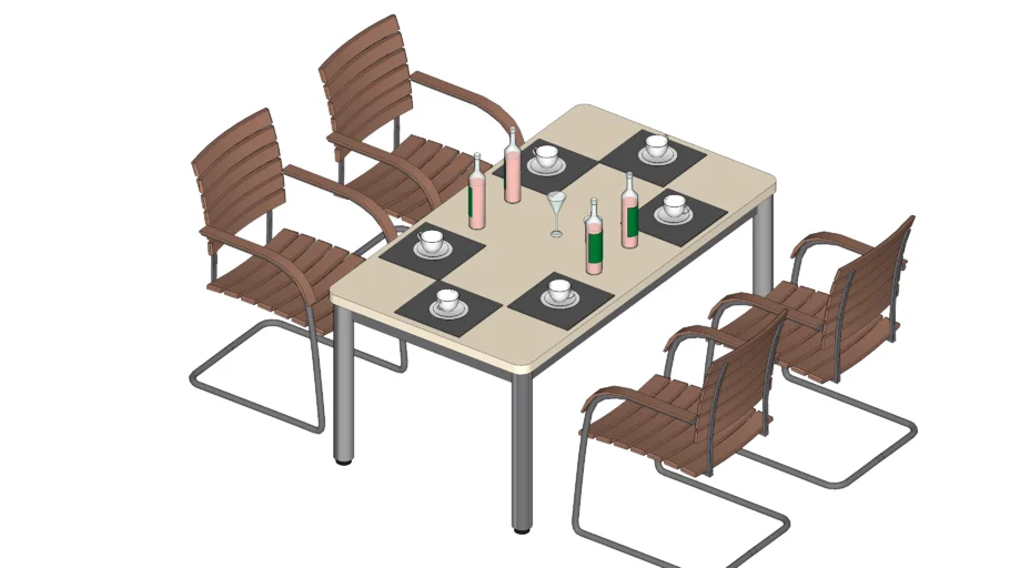 dining table / meja makan set 2