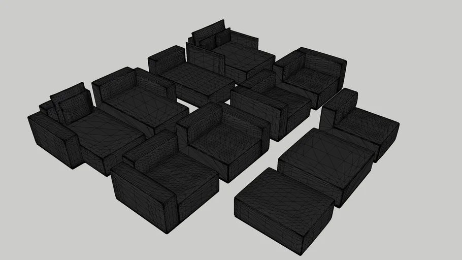 NOR11 Madonna Modular Sofa - All modules