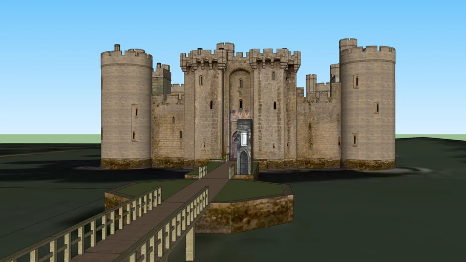 Bodiam Castle somewhat revised