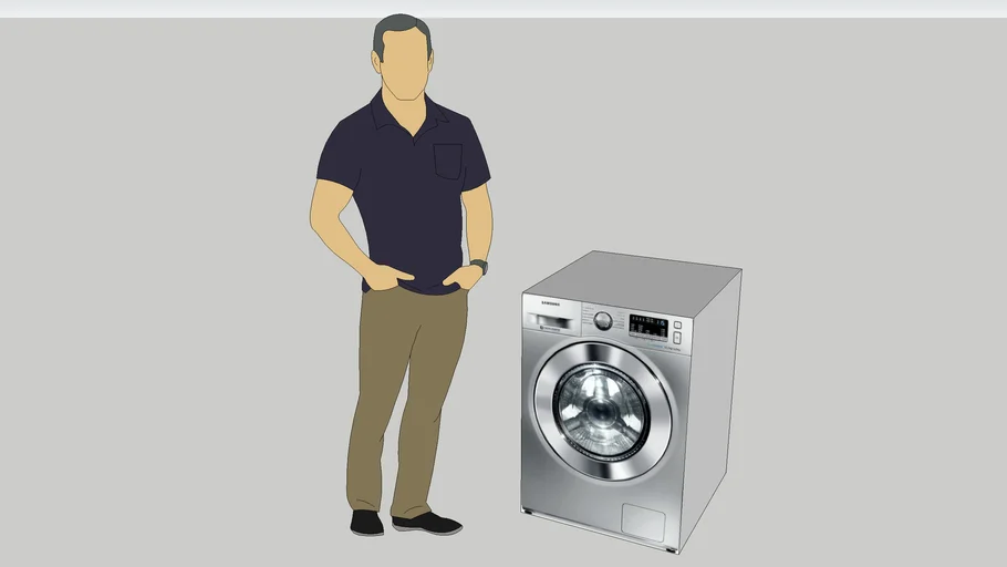 Lavadora e Secadora de Roupas - Samsung