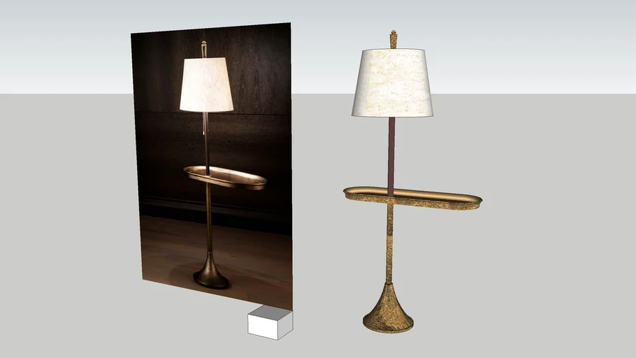 side table with lamp