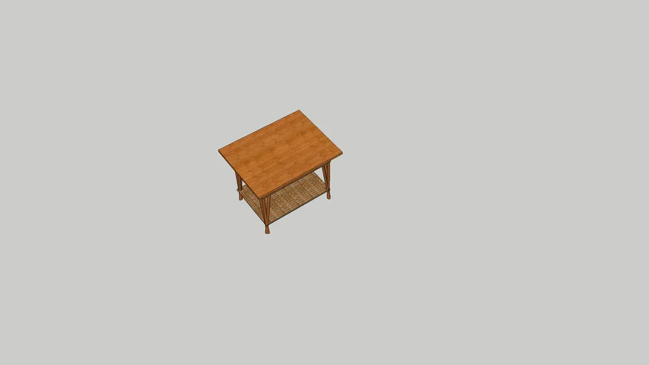 Bamboo and Wicker Table