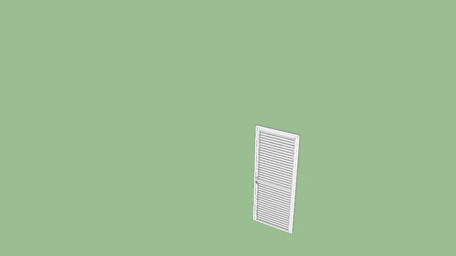 Porta de Giro 01 Folha com Veneziana Ventilada
