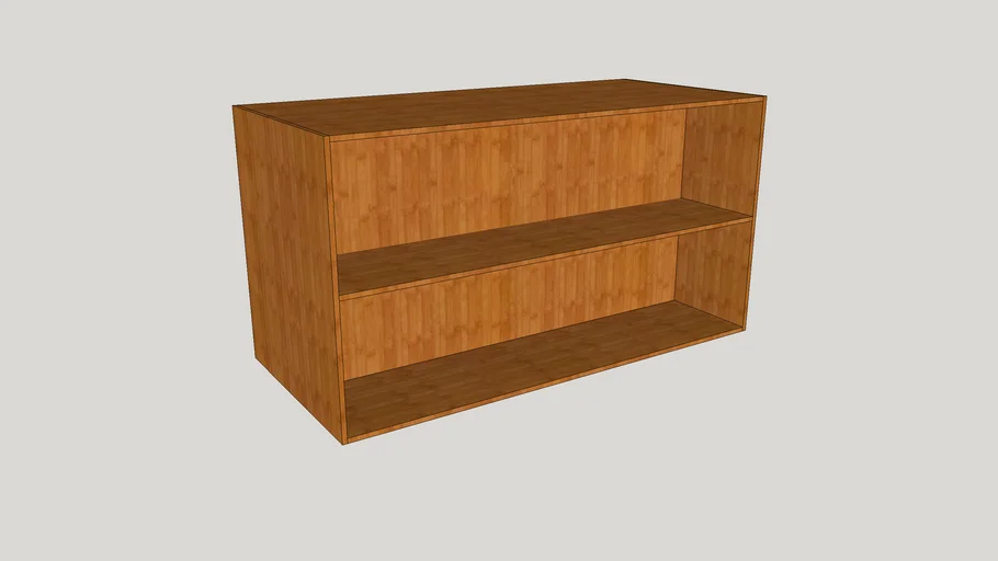 Mueble en madera horizontal doble cara